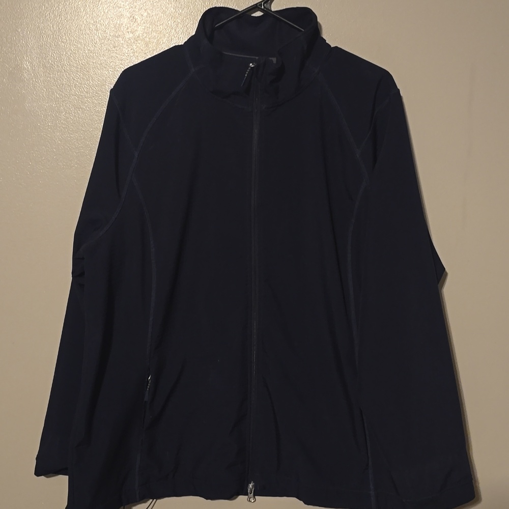 Lands’ End Navy Blue Full Zip Jacket Men’s Size 2X